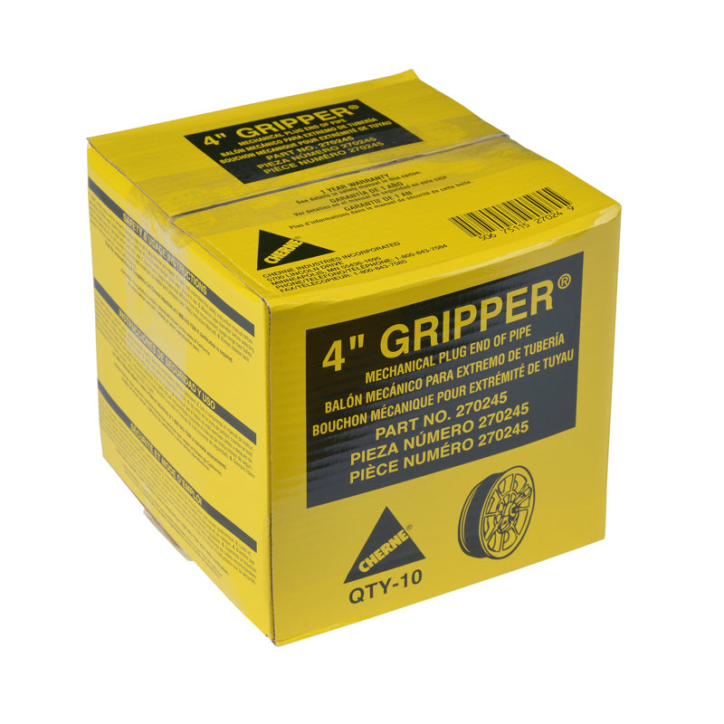270245 - Cherne End of Pipe Gripper Plug - 4"