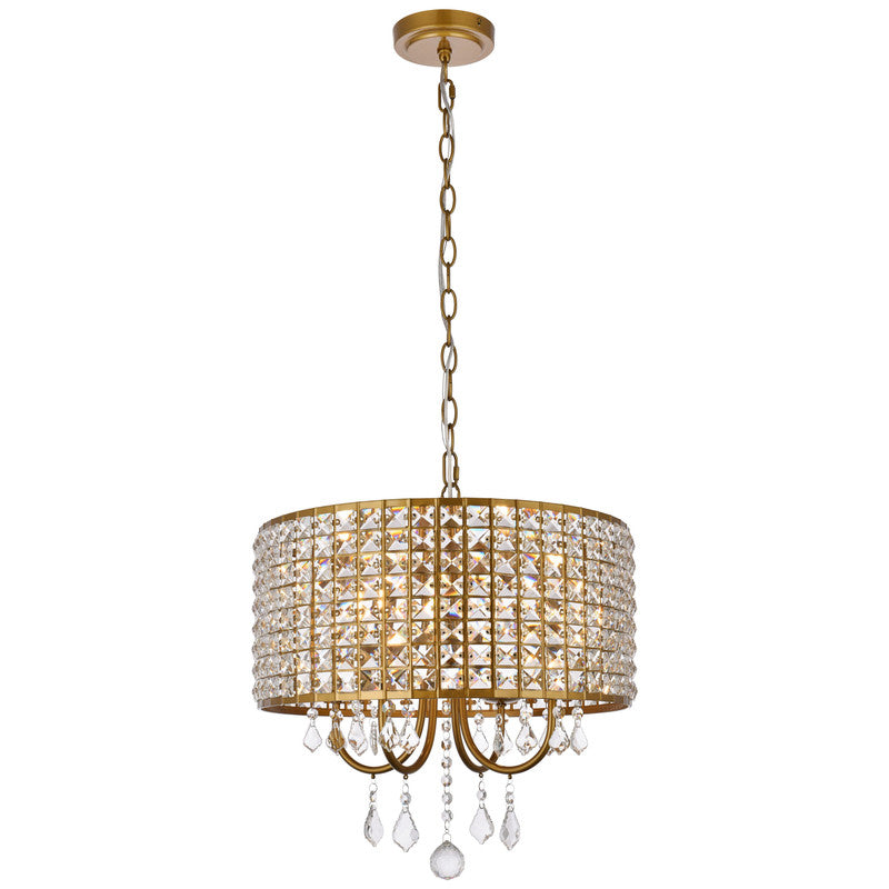 Elegant Lighting Elise 4 Light 17" Chandelier - LD713D17