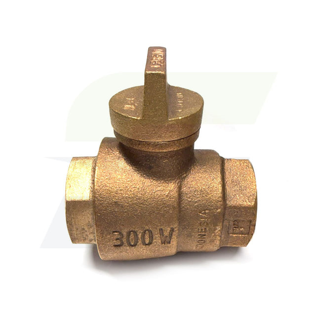 314-255NL - 1" T-5500NL No Lead Bronze FNPT x FNPT Curb Stop