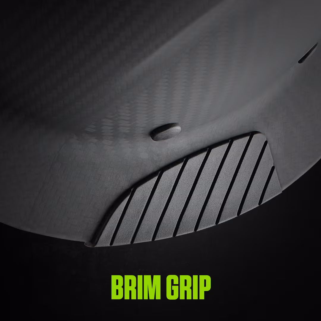 HDF50C-20GC - Dax Fifty 50 Carbon Fiber Full Brim Hardhat - Lime Green / Black