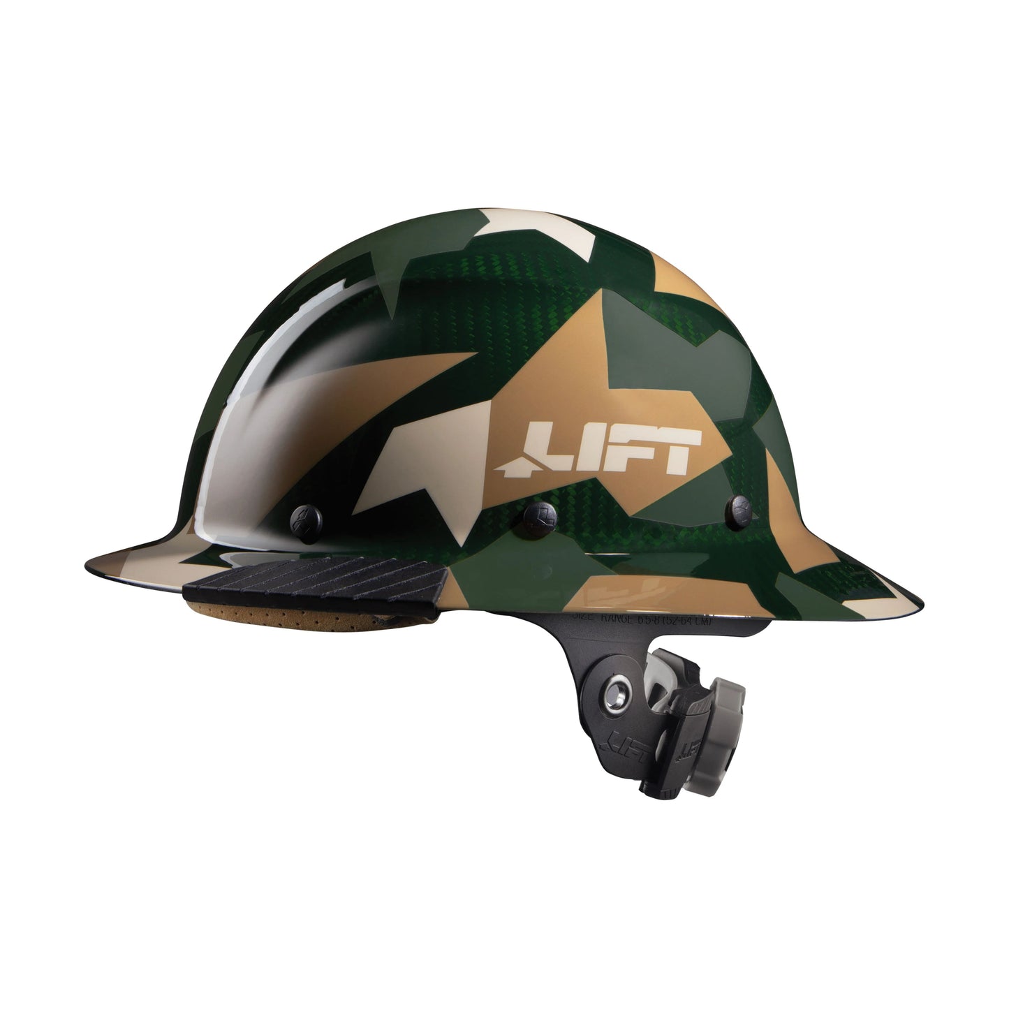HDC-20CJ - Dax Jungle Carbon Fiber Full Brim Hardhat - Camo