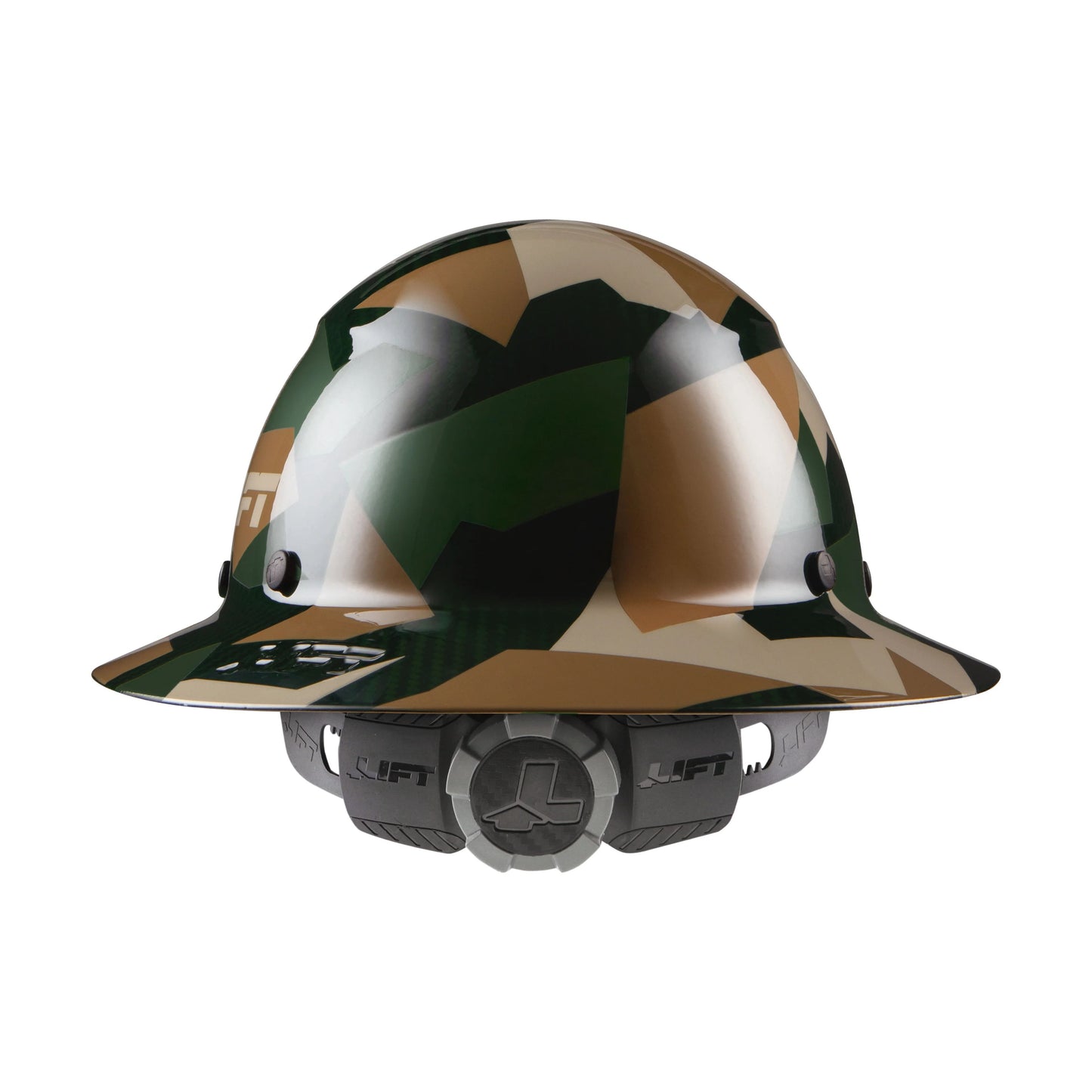 HDC-20CJ - Dax Jungle Carbon Fiber Full Brim Hardhat - Camo