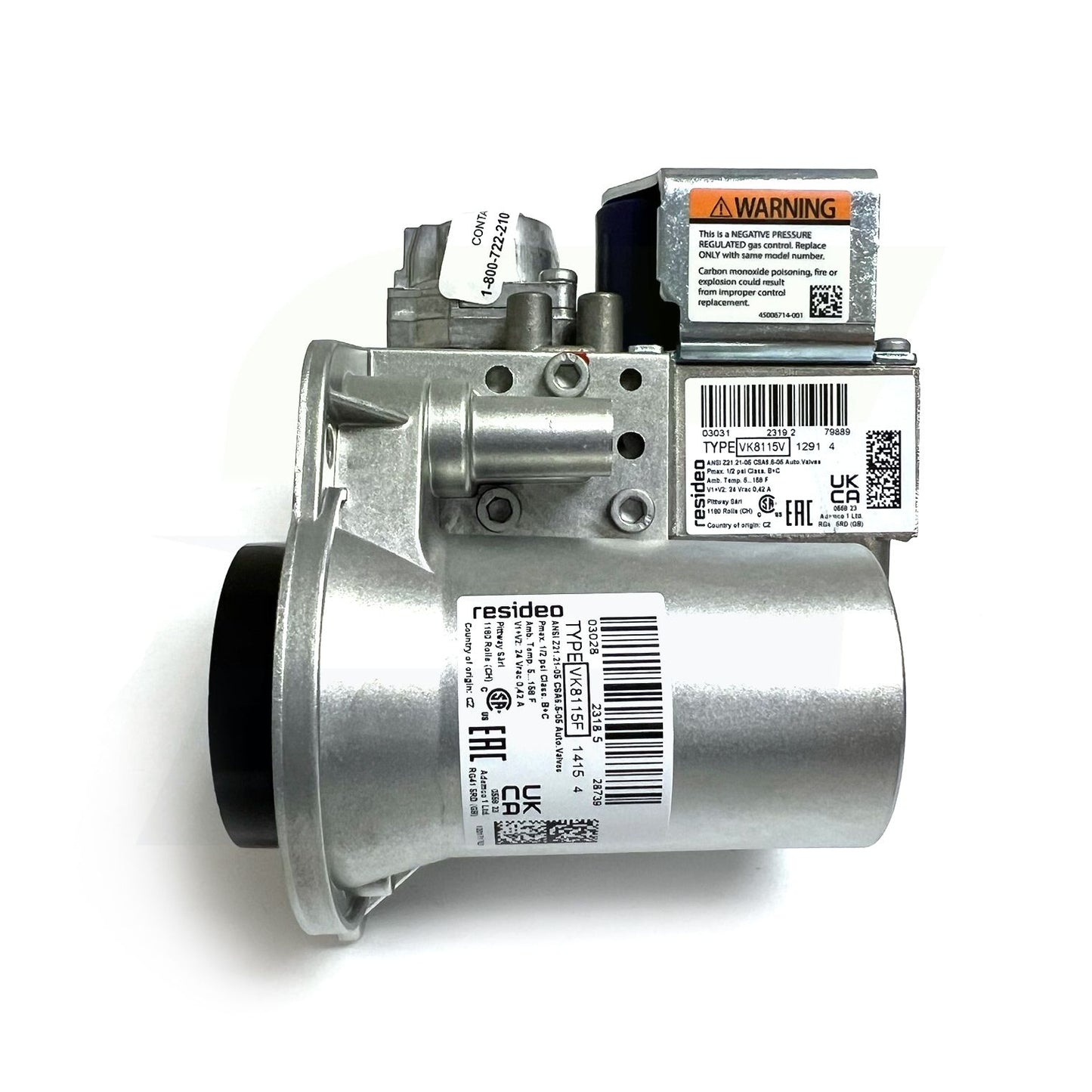 100171947 - Gas Valve with Venturi and Gaskets for WH155