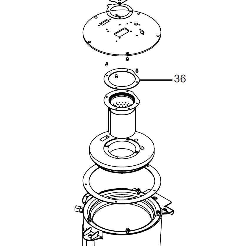 100287092 -  Burner Gasket For WH 056 - 086