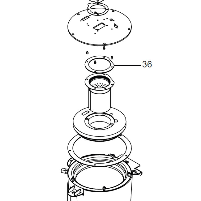 100287092 -  Burner Gasket For WH 056 - 086