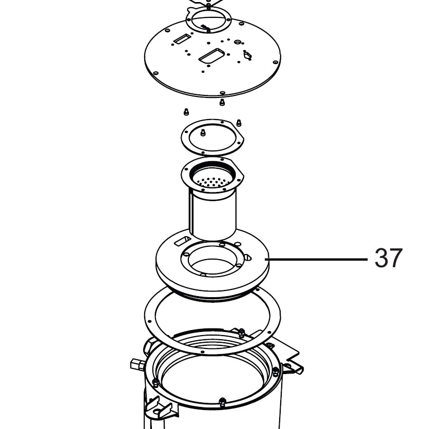 100287086 -  Burner Top Insulation Plate for WH 200 - 286