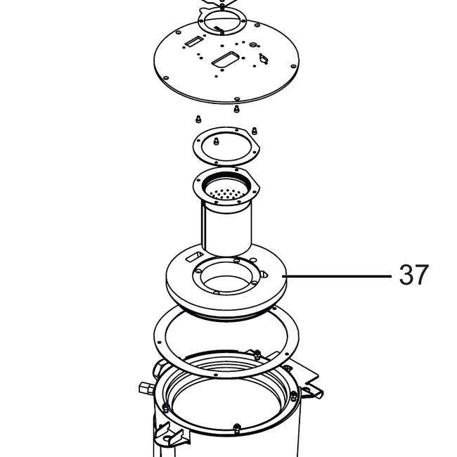 100287087 -  Burner Top Insulation Plate for WH 111 - 156