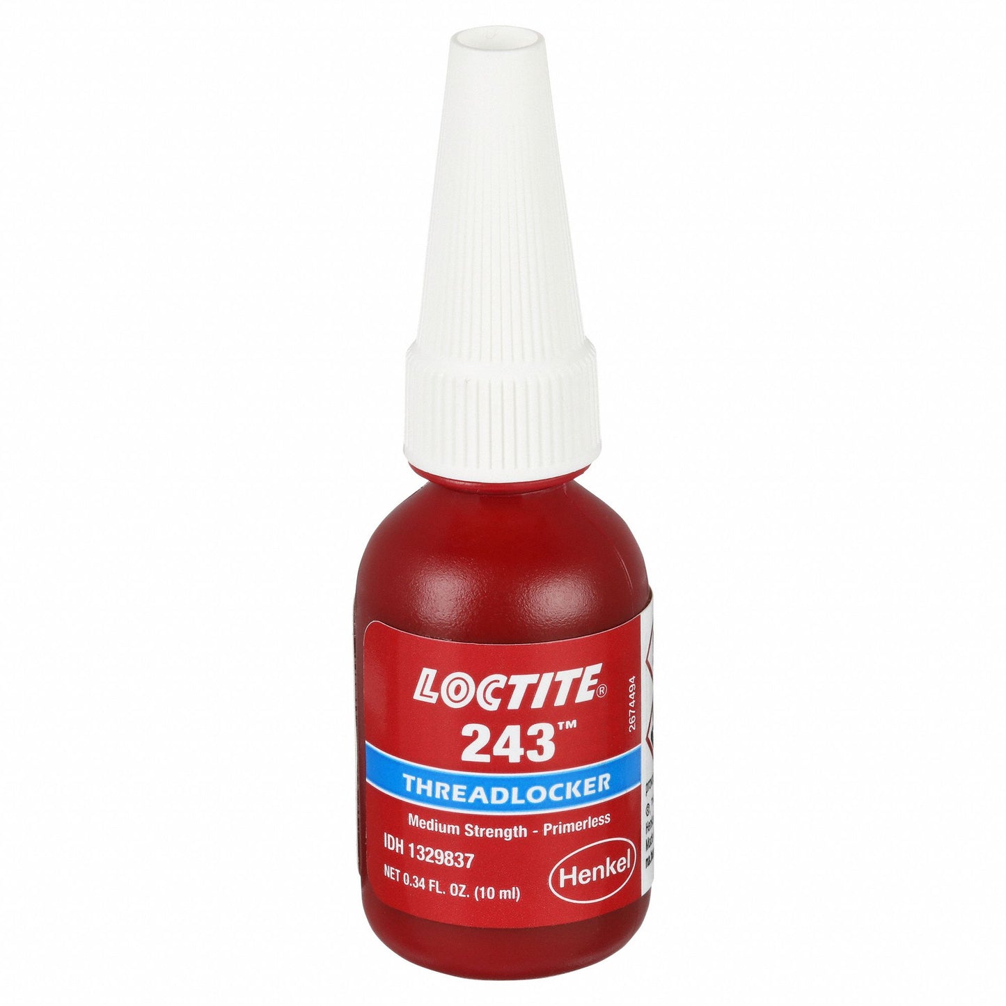 Loctite 243 - Blue Medium Strength Primerless Threadlocker - 10 ml