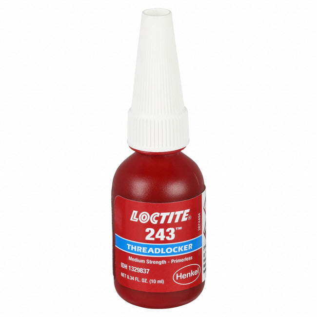 Loctite 243 - Blue Medium Strength Primerless Threadlocker - 10 ml