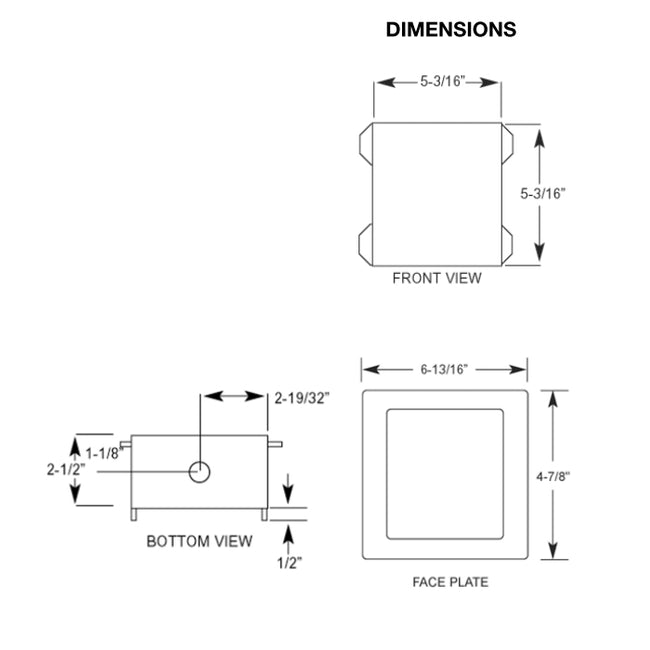 OB-824-LL - Plastic Ice Maker Outlet Box with Hammer Arrestor - 1/2" Uponor ProPex x 1/4" Compression