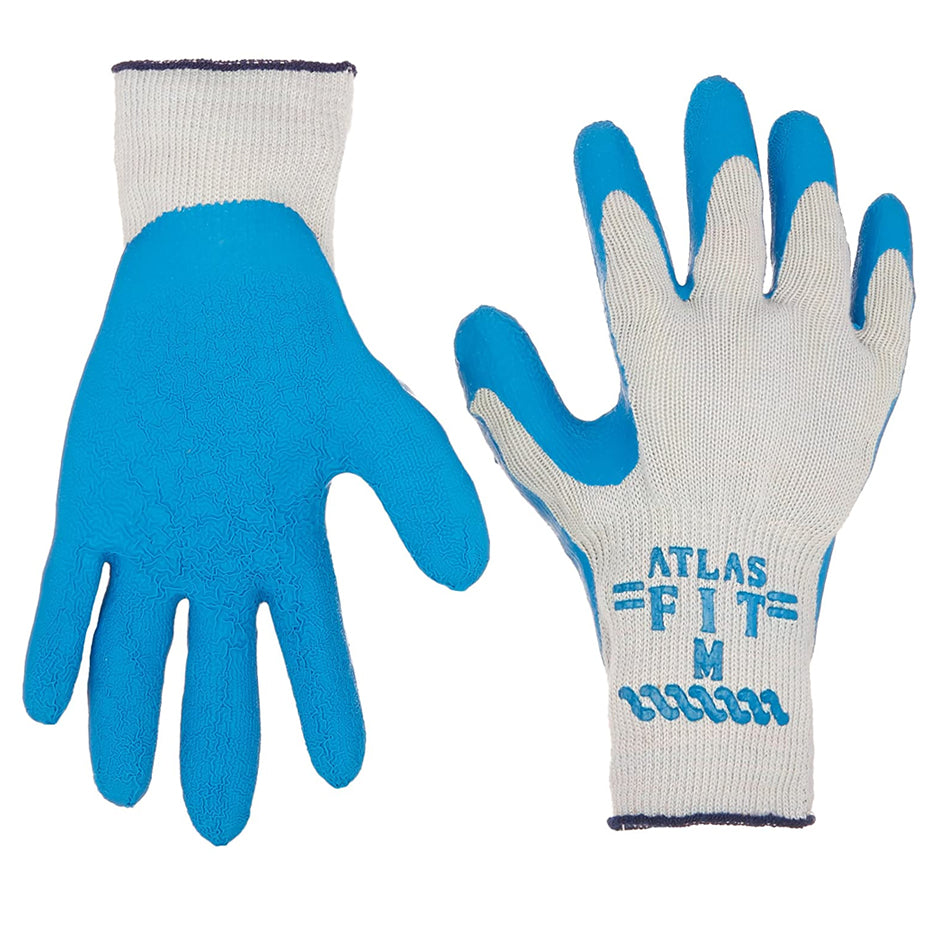 Atlas Wrinkled Latex Palm Coated Glove with Cotton/Poly Seamless Knit Liner