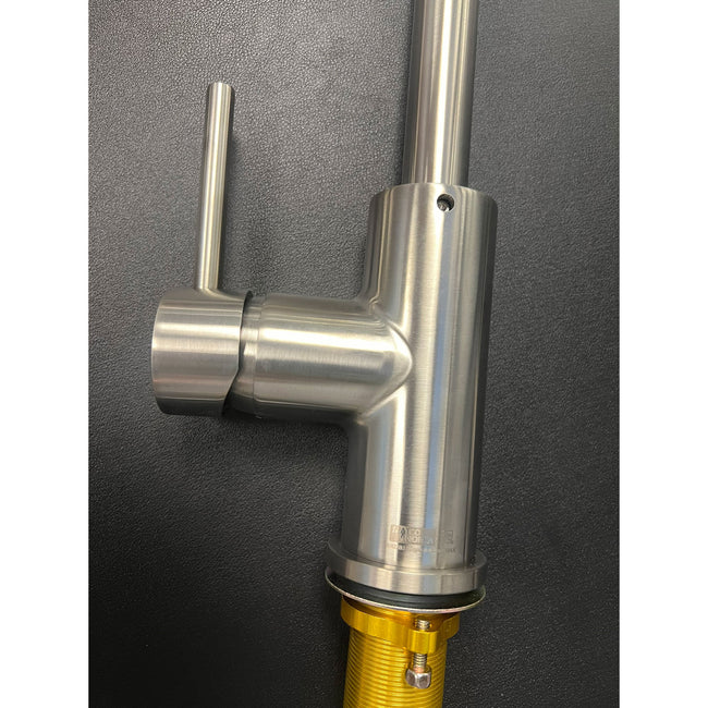 PD-155SS - Single Handle Pre-Rinse Kitchen Faucet - Stainless Steel - 1.8 GPM