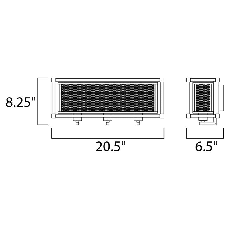Maxim 12153BKPN - Refine 3 Light 21" Vanity Light