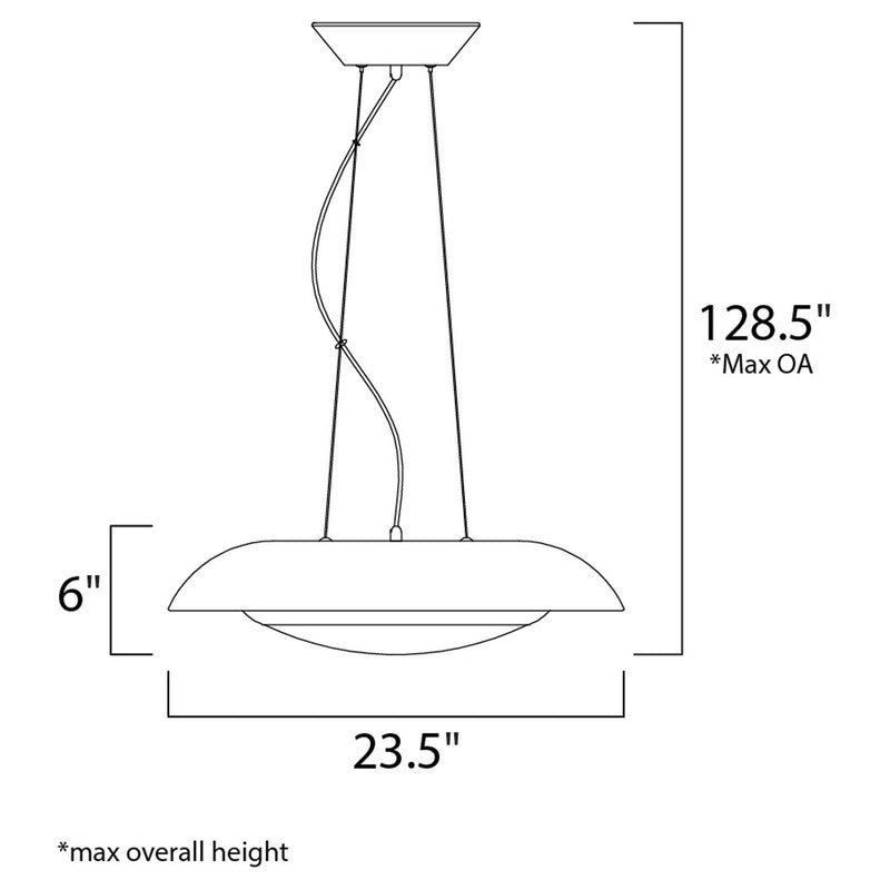 Maxim 35075CYSLWT - Iris 1 Light 24" Pendant