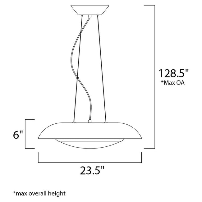 Maxim 35075CYSLWT - Iris 1 Light 24" Pendant