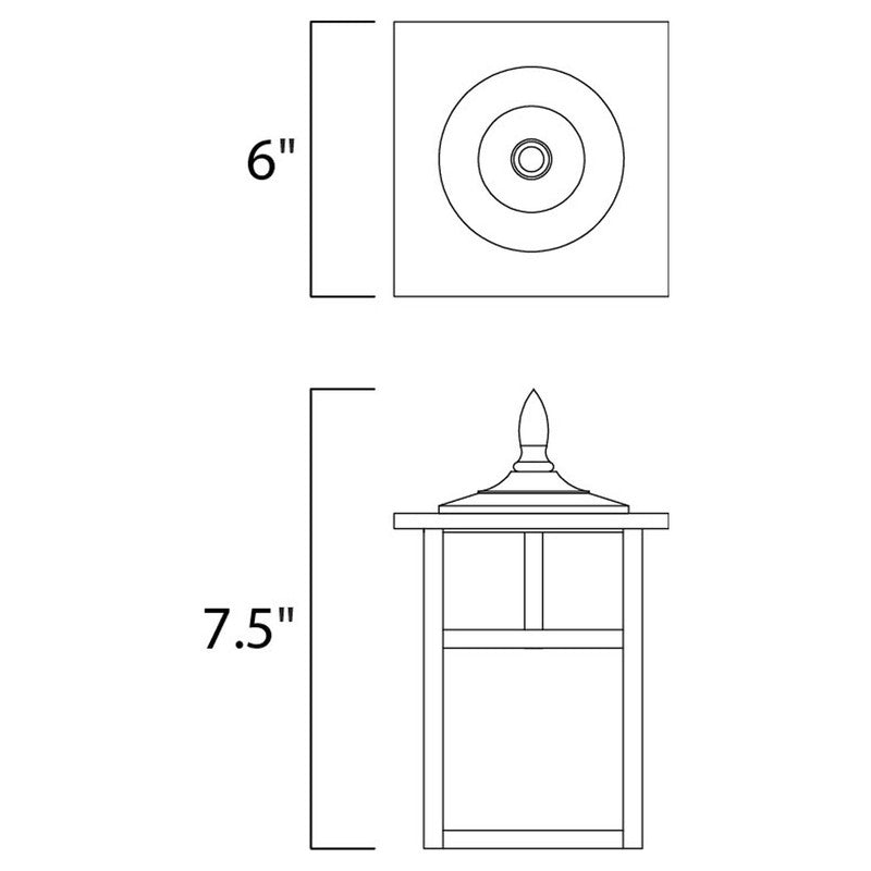 Maxim 55050HOBU - Coldwater LED 1 Light 8" Wall Sconce w/GU24 LED Bulb