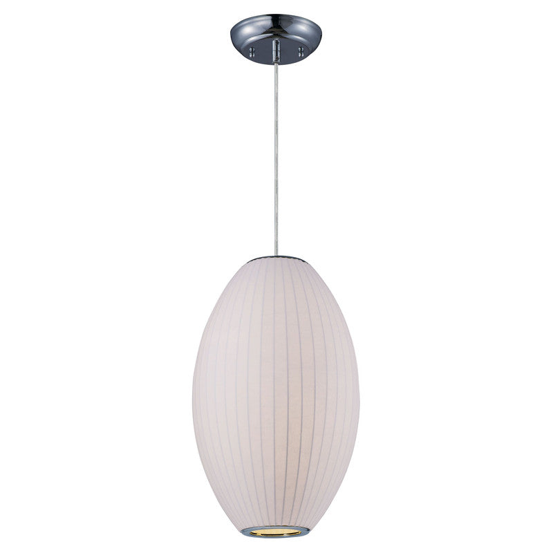 Maxim 12188WTPC - Cocoon 1 Light 21" Pendant