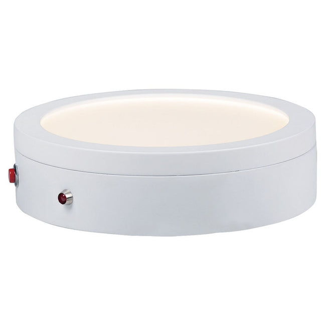 Maxim 57784WTWT - Wafer 1 Light 7" Round LED Flush Mount w/ Emergency Backup - 3000K