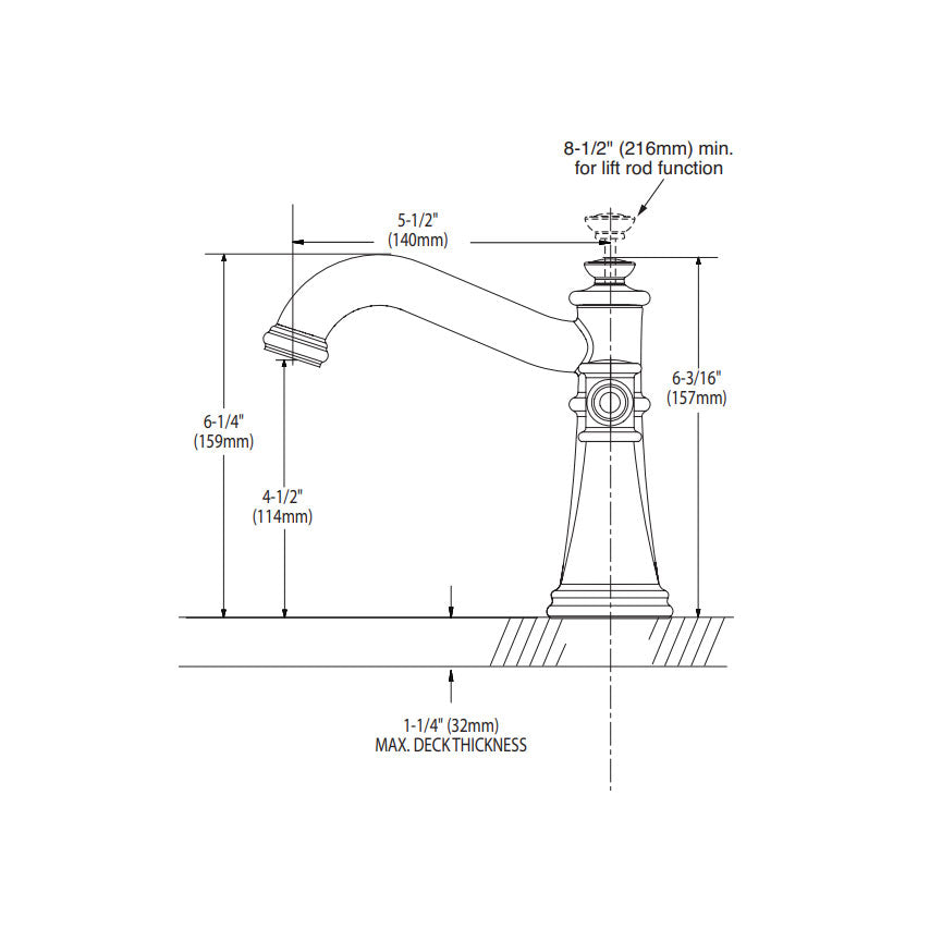 T6405 - Belfield Two-Handle Widespread Bathroom Faucet - Trim Only