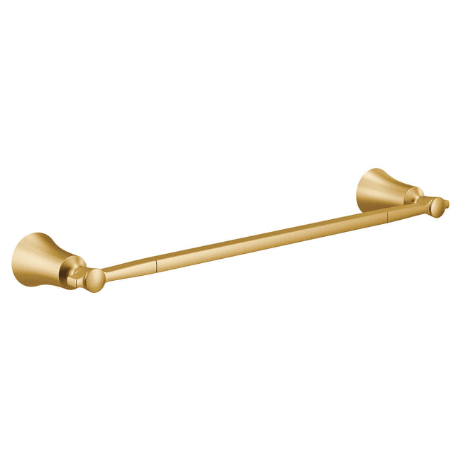 Moen YB0324BG - Flara 24" Single Towel Bar in Brushed Gold