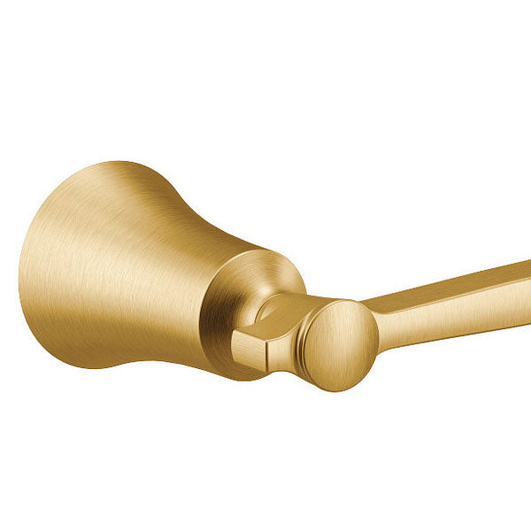 Moen YB0324BG - Flara 24" Single Towel Bar in Brushed Gold