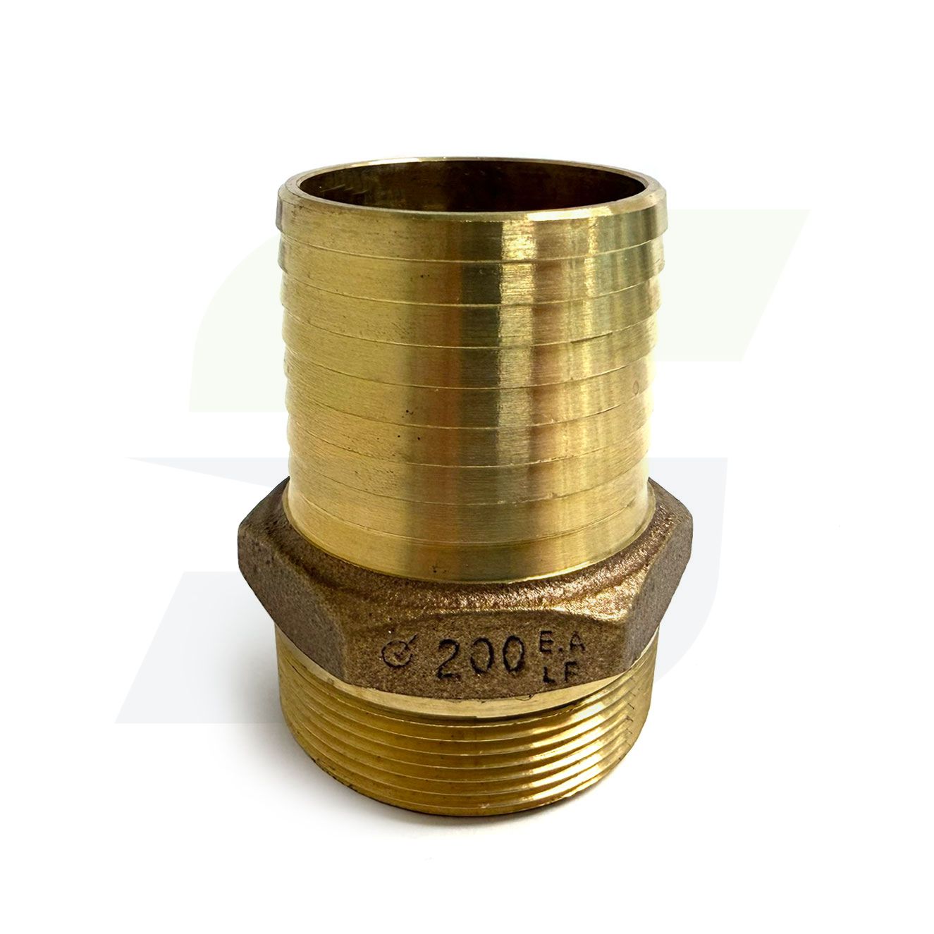 RBMANL200 - 2" Brass Hose Barb x MPT Male Adapter