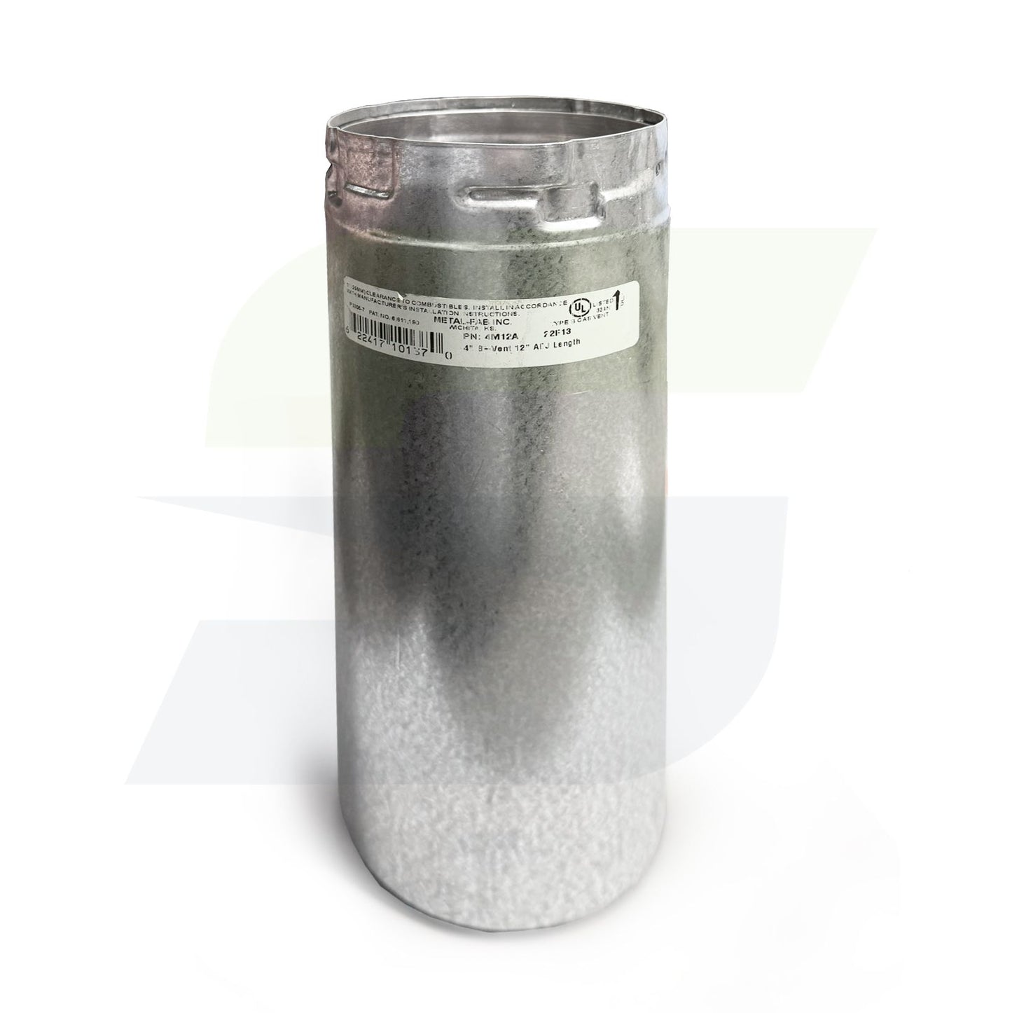 4M12A - Type-B Gas Vent Adjustable Pipe Length - 3" to 8"