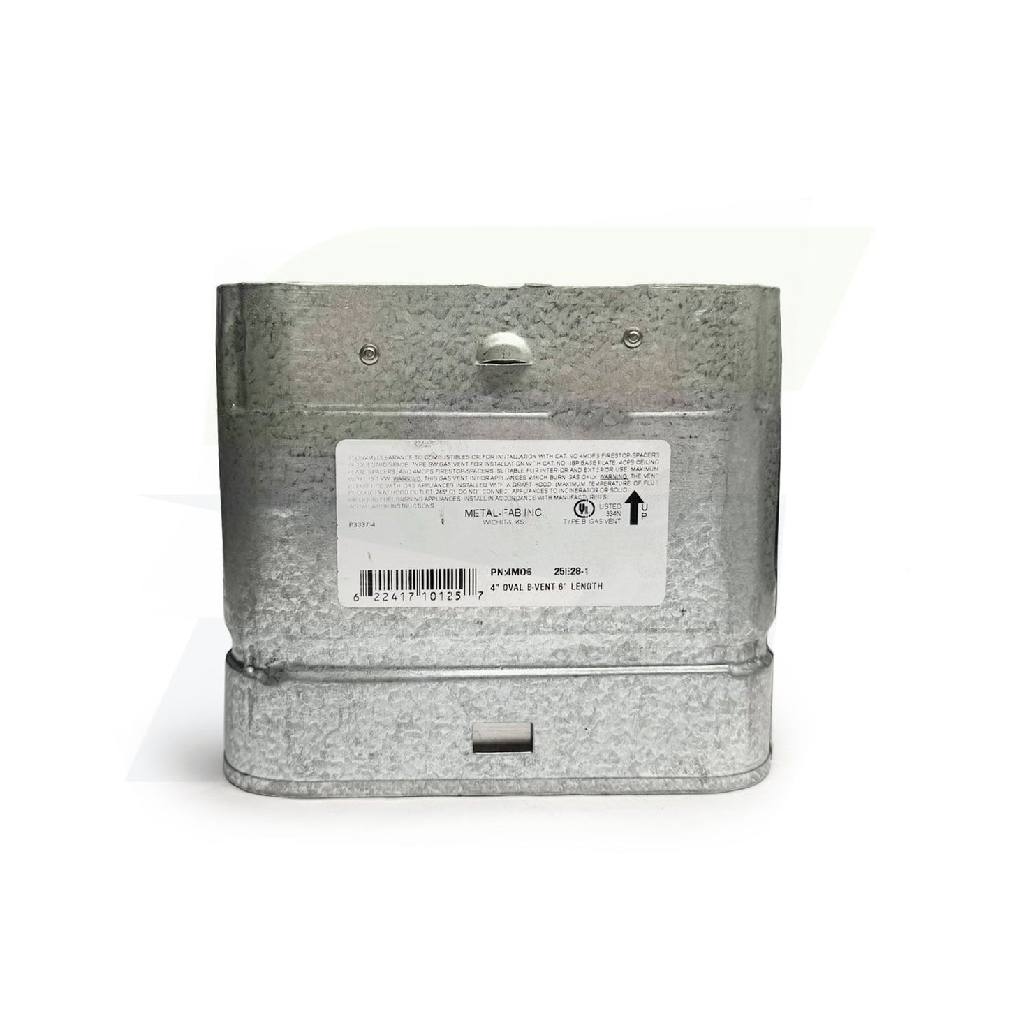 4MO6 - Type-B Gas Vent Oval Pipe - 4" X 6"