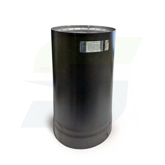 6DWB12 - 6" x 12" Black Double Wall Stove Pipe