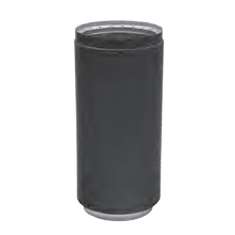 6DWB18A - 6" x 6" to 16" Black Double Wall Adjustable Stove Pipe
