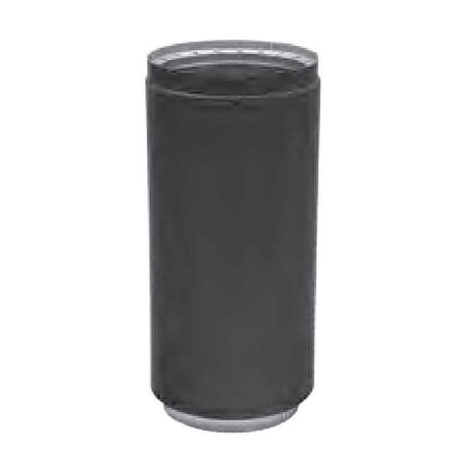 6DWB18A - 6" x 6" to 16" Black Double Wall Adjustable Stove Pipe