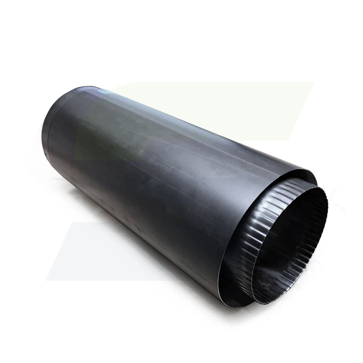 6DWB18A - 6" x 6" to 16" Black Double Wall Adjustable Stove Pipe