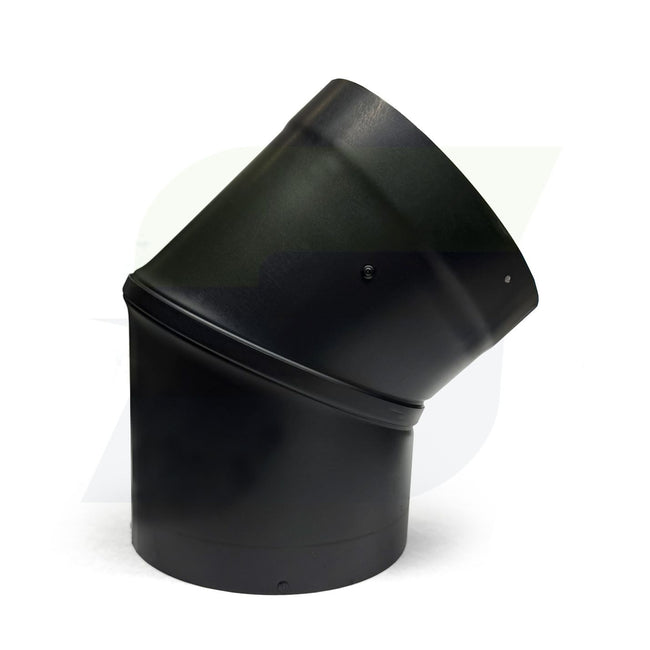 6DWB45 - 6" Black Double Wall 45 Degree Elbow