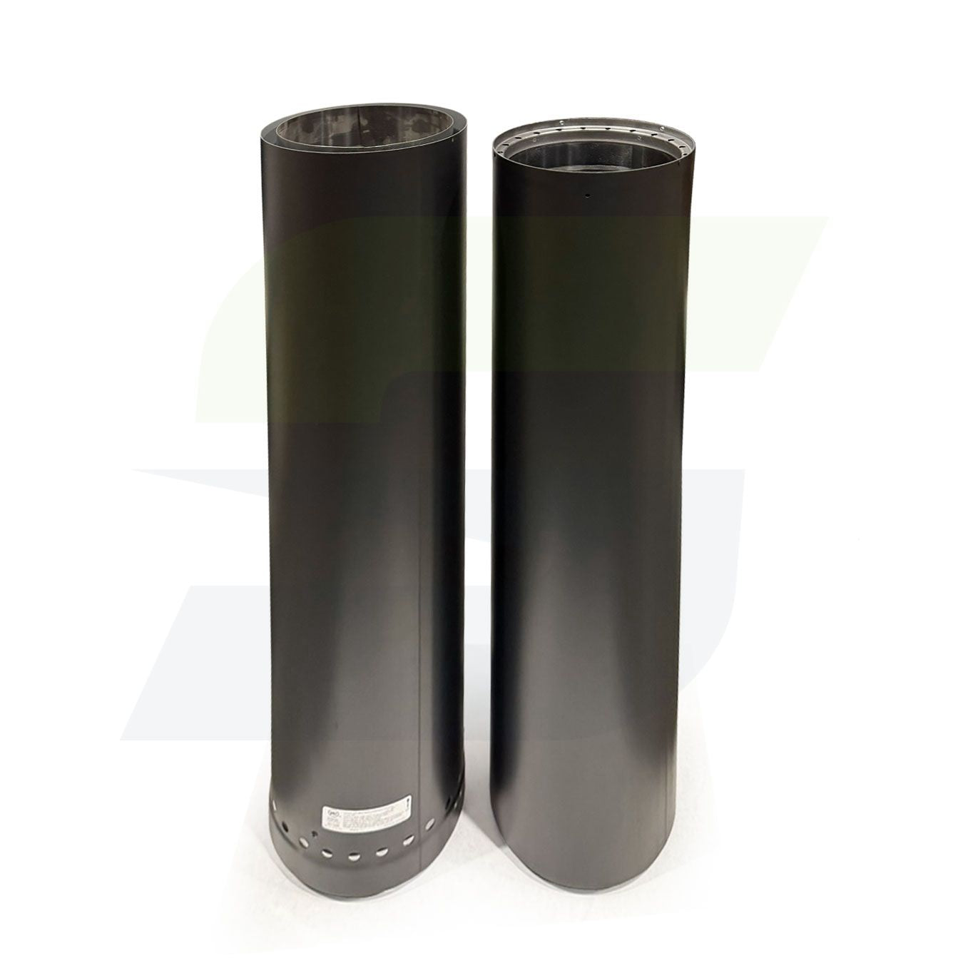 6DWBTL66 - 6" x 66" Telescoping Black Double Wall Stove Pipe