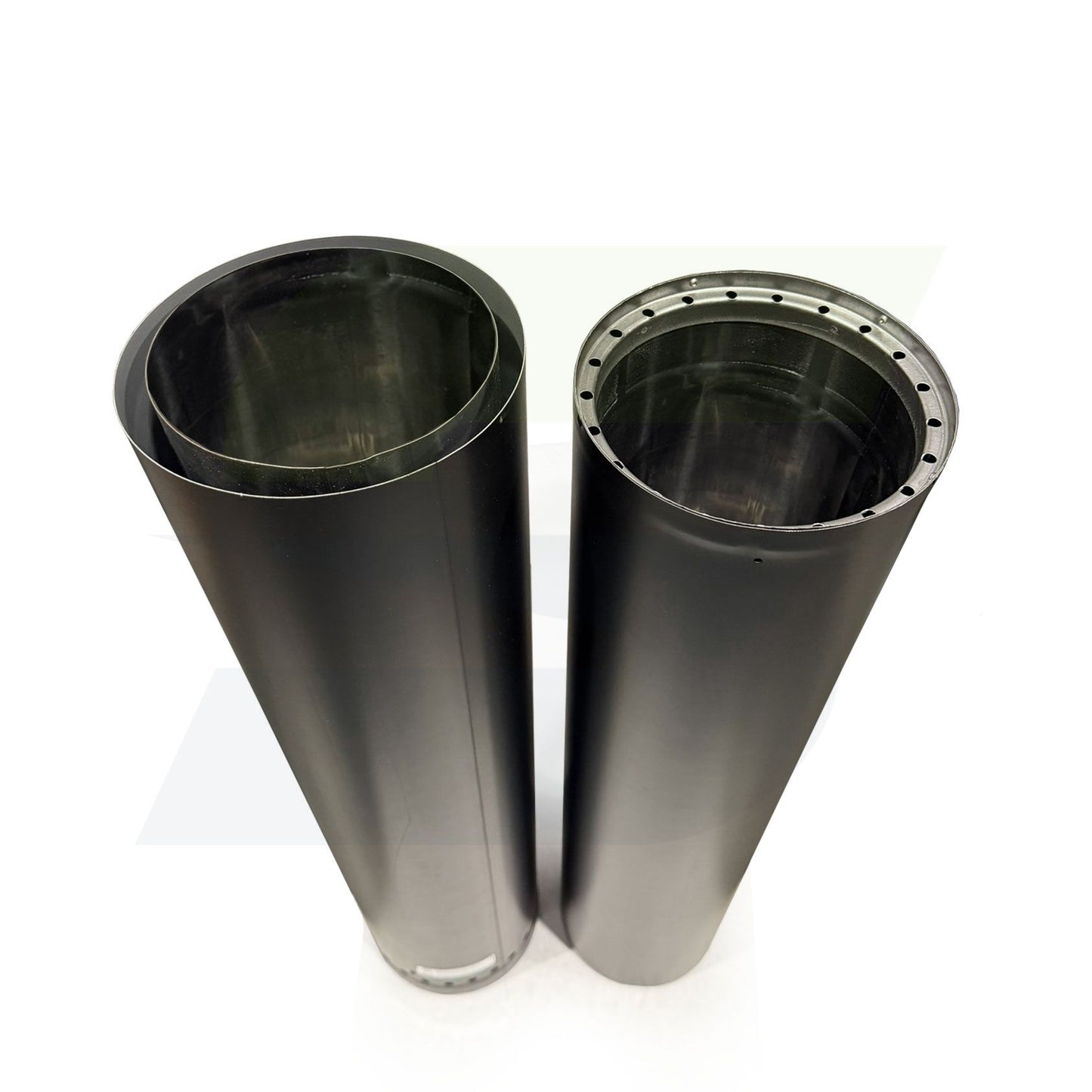 6DWBTL66 - 6" x 66" Telescoping Black Double Wall Stove Pipe