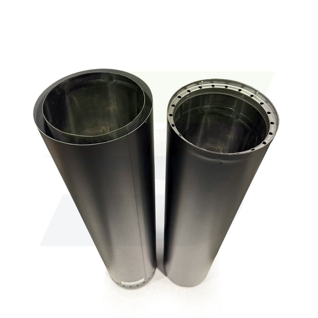 6DWBTL66 - 6" x 66" Telescoping Black Double Wall Stove Pipe