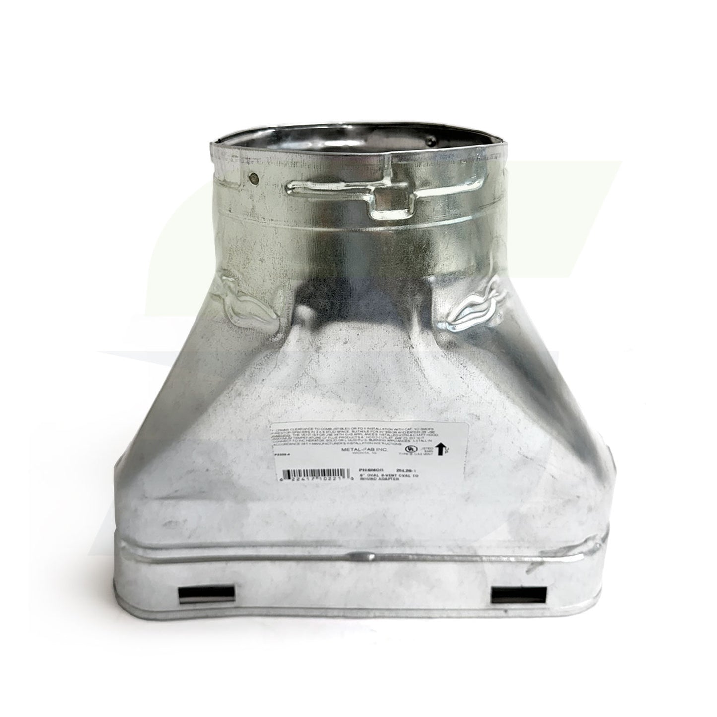 6MOR - Type B Gas Vent Oval to Round Adapter - 6"