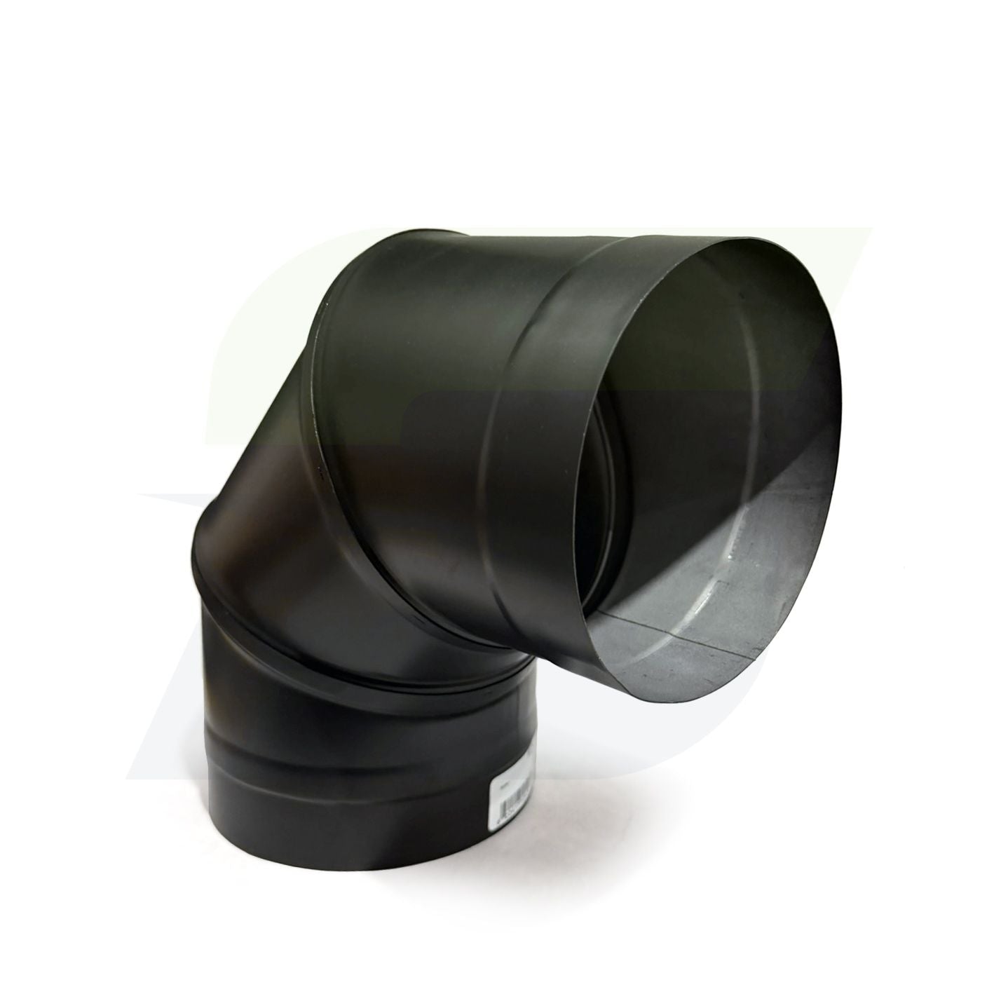 6SW90 - 6" Single Wall Black Stove Pipe 90 Degree Elbow