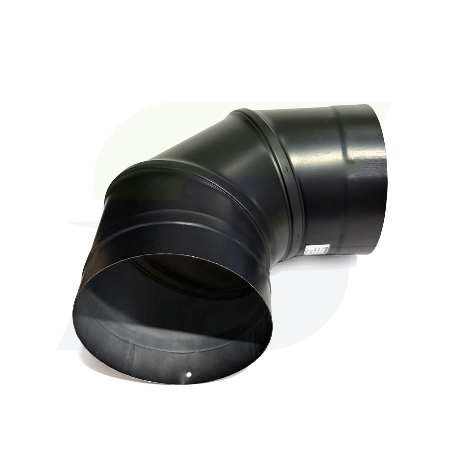 6SW90 - 6" Single Wall Black Stove Pipe 90 Degree Elbow