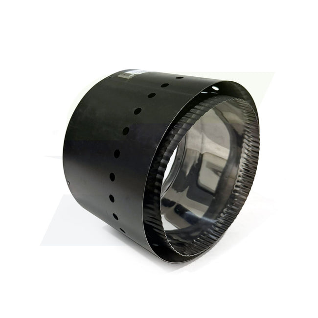 8DWBA - 8" Black Double Wall Stove Top Adapter