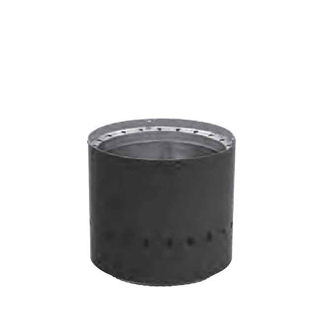 8DWBA - 8" Black Double Wall Stove Top Adapter