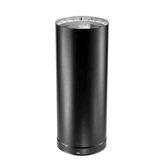 6DWB48 - 6" x 48" Black Double Wall Stove Pipe