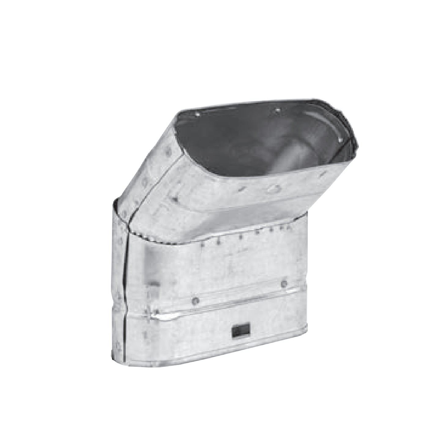 4MO45S - Type-B Gas Vent Oval 45 Degree Fixed Angle - 4"