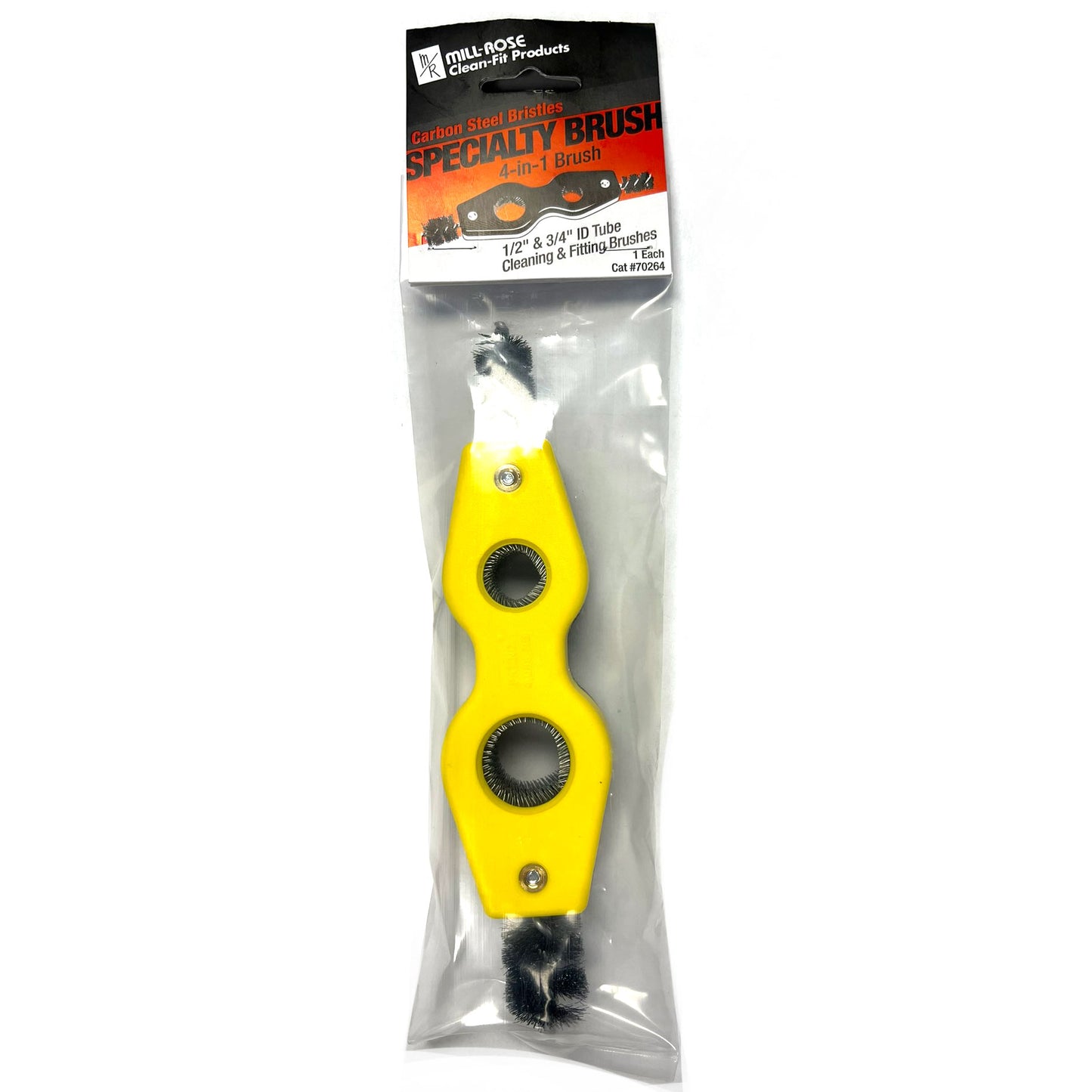 70264 - 4-in-1 Carbon Steel Fitting & Tube Cleaning Brush