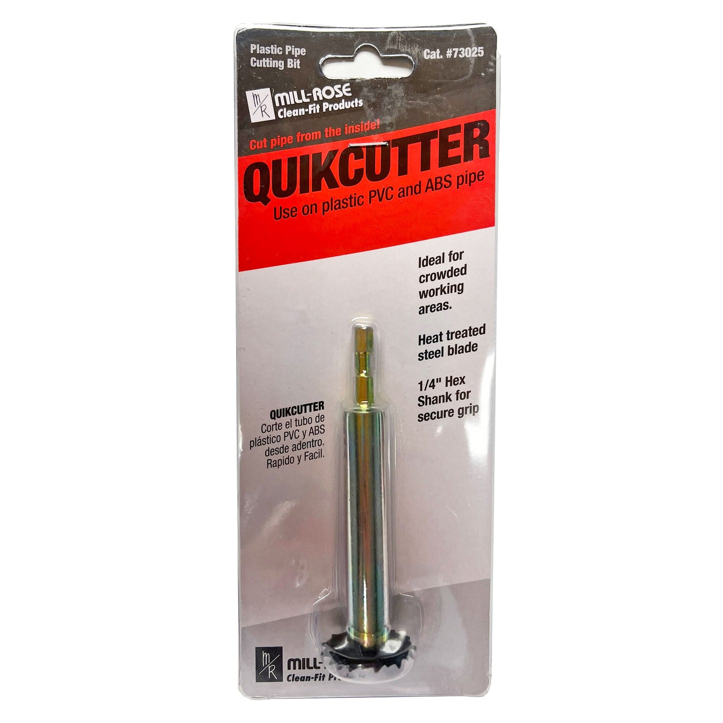 73025 - Quickcutter Plastic Pipe Cutting Bit - 1/4" Shank