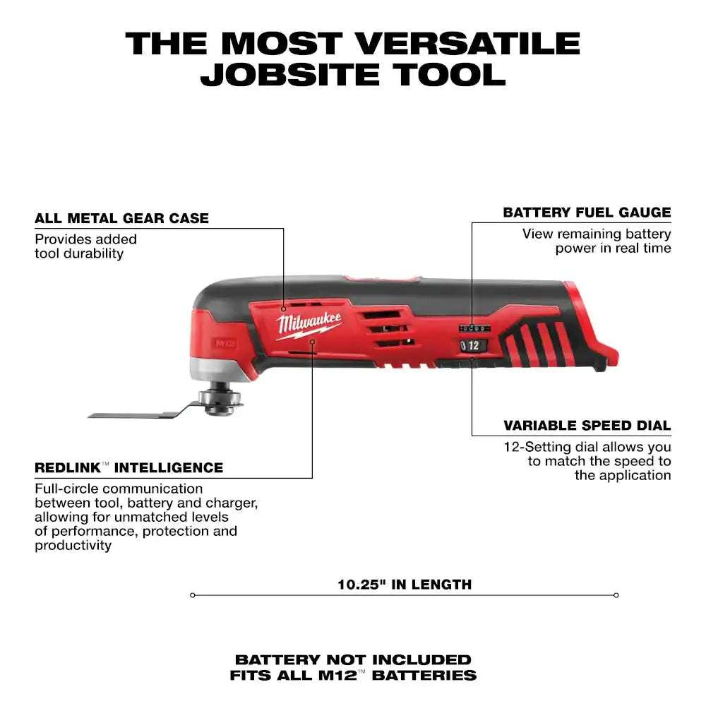 2426-20 - M12 Cordless Oscillating Multi-Tool (Tool Only)