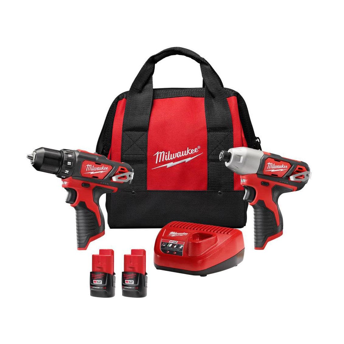 2494-22 - M12 Cordless Drill/Driver + Impact Driver Combo Kit