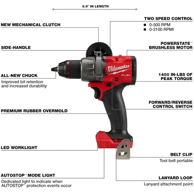 2904-20 - M18 FUEL 1/2" Hammer Drill/Driver - Tool Only