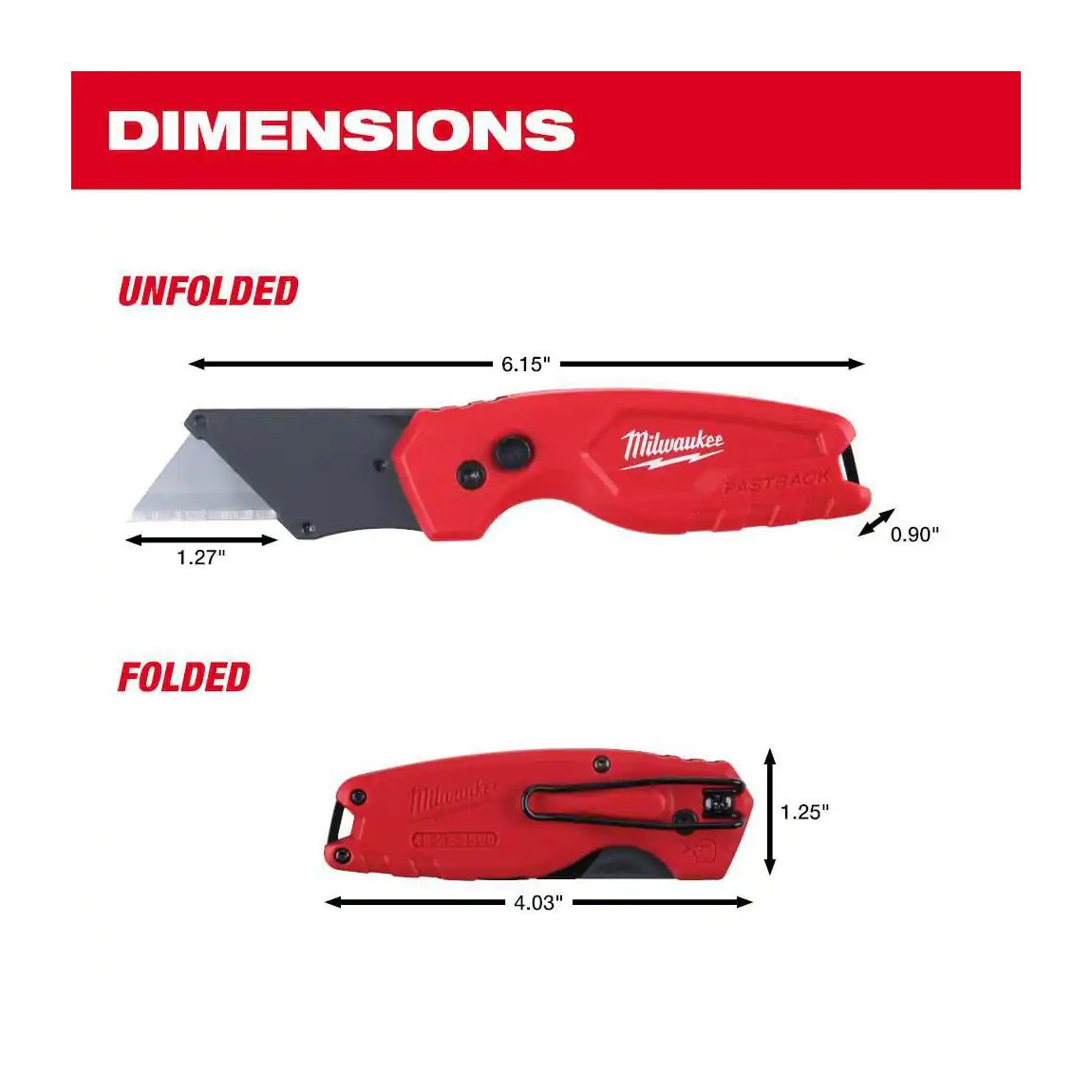 48-22-1500 - FASTBACK Compact Folding Utility Knife