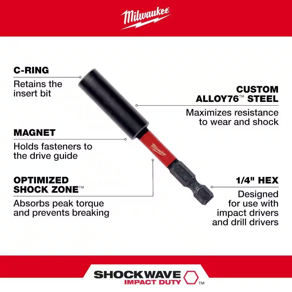 48-32-4503 - SHOCKWAVE Impact Duty 3" Magnetic Bit Holder